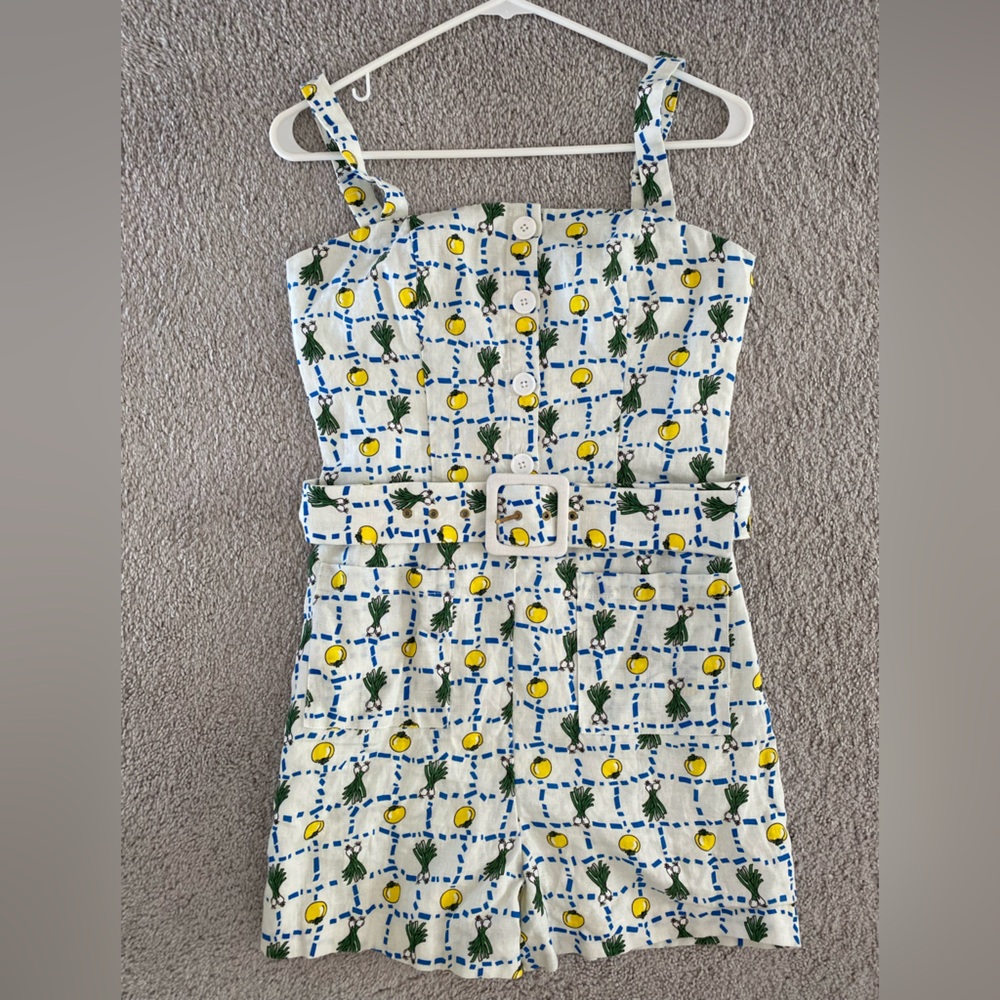 Staud Pomelo Printed Romper